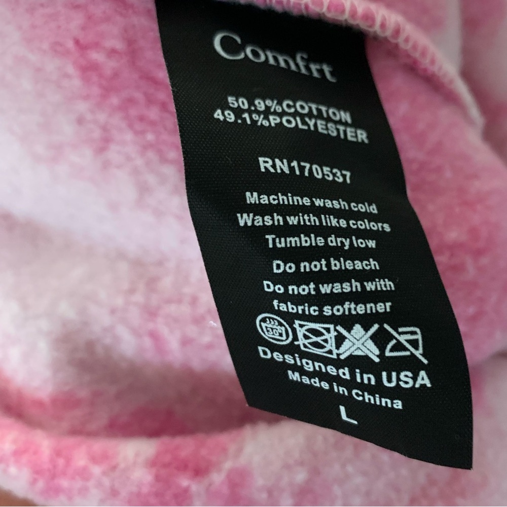Cmfrt Pink Tie-Dye Joggers Size L - Picture 7 of 11